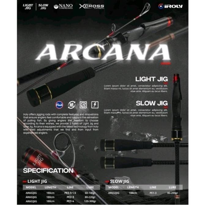 joran Iroly Arcana Light Jiging Fuji Solid carbon Original