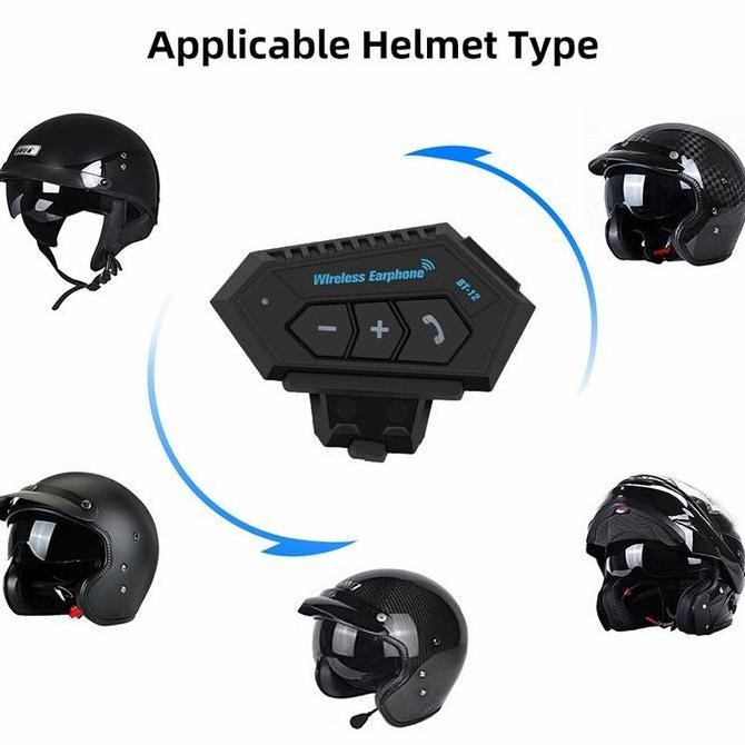 HEADSET HELM BLUETOOTH WIRELESS TAHAN AIR EARPHONE HELM MIC MICROPHONE Best