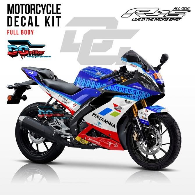 Decal Striping R15 V3 Mandalika Racing Team SAG Original