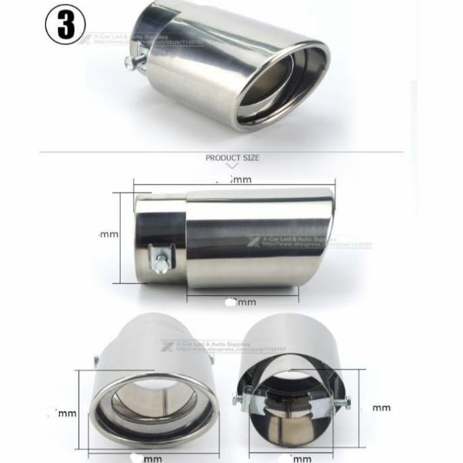 Knalpot Mobil All New Avanza Veloz Ujung Knalpot Muffler Stainlise