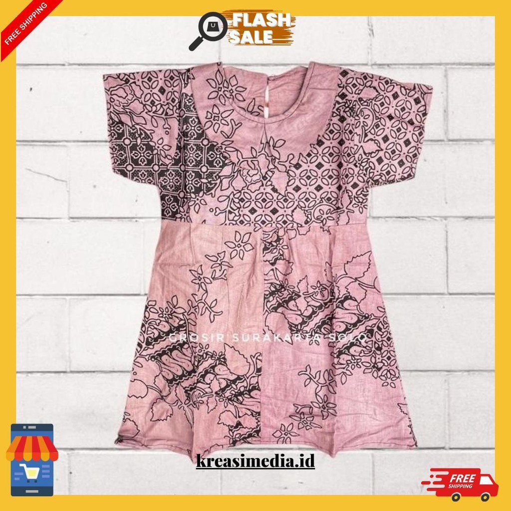 Dress Batik Anak Model Rania Cod
