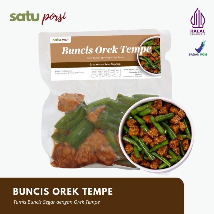 

LS Satu Porsi Buncis Orek Tempe | Frozen Food Ready Meal