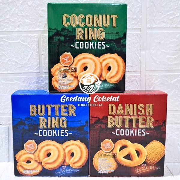 

LS Ever Delicious Cookies Danish Butter Coconut Ring Cookies Kemasan Box 95g
