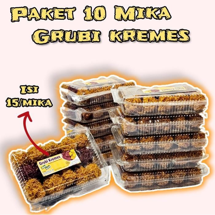 

LS [ PAKET 10 ] MIKA GRUBI KREMES EKONOMIS ISI 15 - By Pusatsnacksolo Food Cemilan