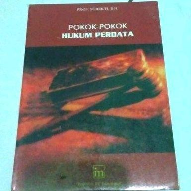 

LS Pokok-pokok Hukum Perdata oleh R. Subekti