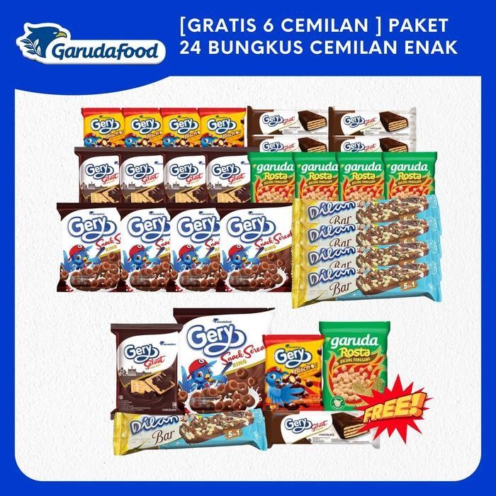 

LS MIX - [GRATIS 6 CEMILAN ] PAKET 24 BUNGKUS CEMILAN ENAK