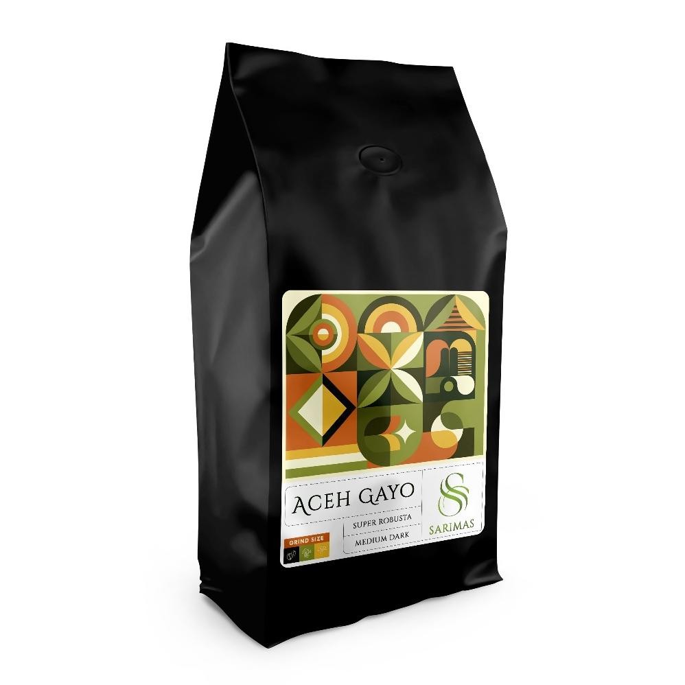 

Kopi Robusta Gayo Super 1Kg Sarimas (Kopi Bubuk) Fresh Roasted - Light Green