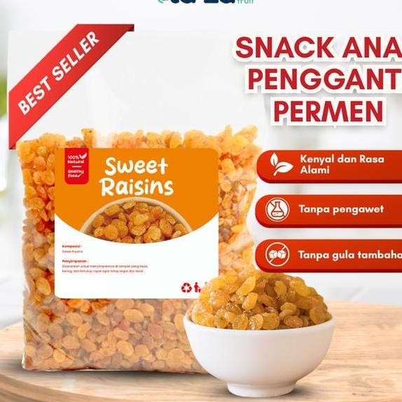 

Kismis Mutiara Manis 1 Kg Sweet Raisin Oleholeh Haji Umroh Cemilan Sehat Topping Kue