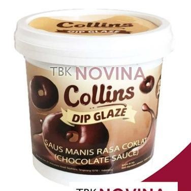 

Collins Dip Glaze 1 Kg Choco Crunchy Topping Kue Donut Pisang Bolu Gulung