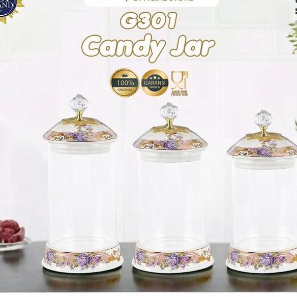 Vicenza Toples Permen Kaca G301 Motif Magnolia