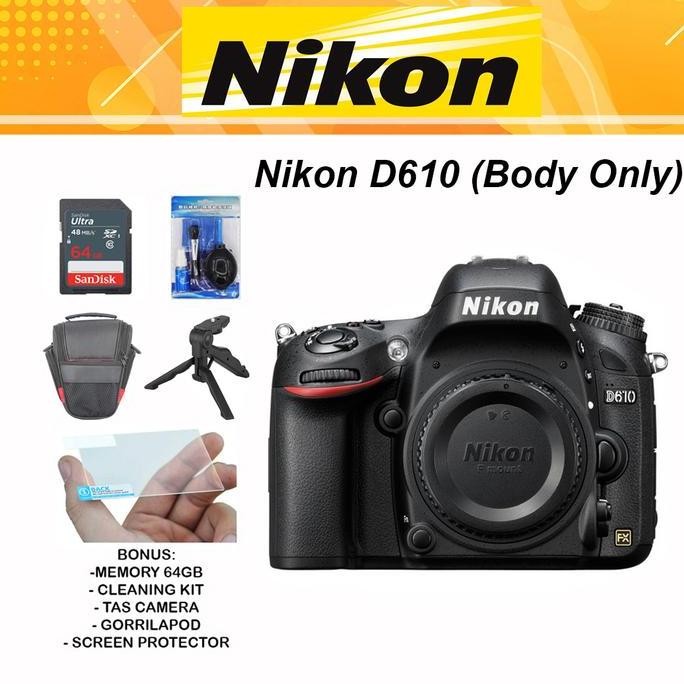 Nikon D610 Body Only - Kamera Nikon Dslr Full Frame Bo D 610