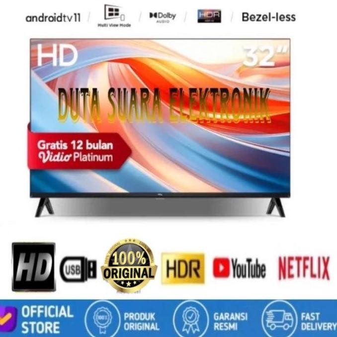 Led Tv Tcl 32 Inch 32A3 Digital Android Smart Tv