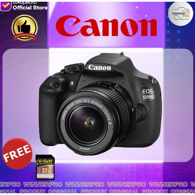 Kamera Canon Eos 1200D + 18-55 ; Camera Canon Eos 1200 D Kit