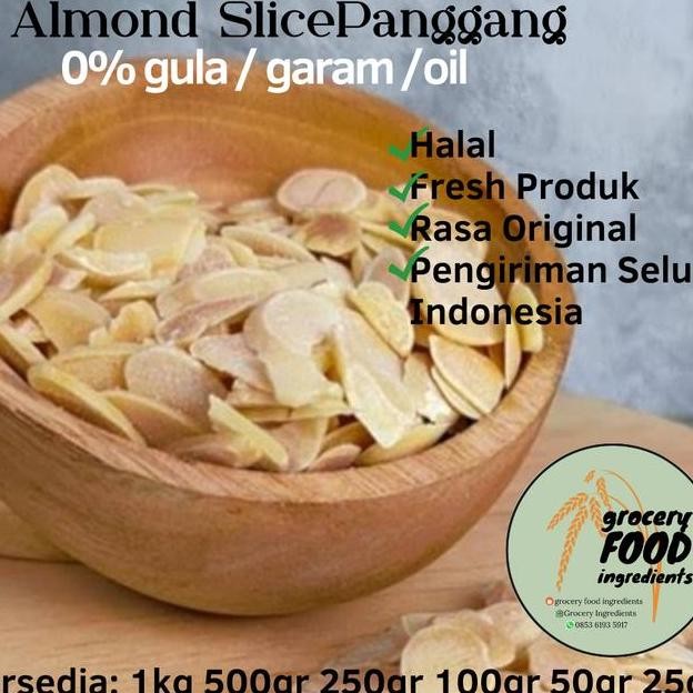 

Kacang Almond Slice Panggang 1Kg Almond Slice Roasted