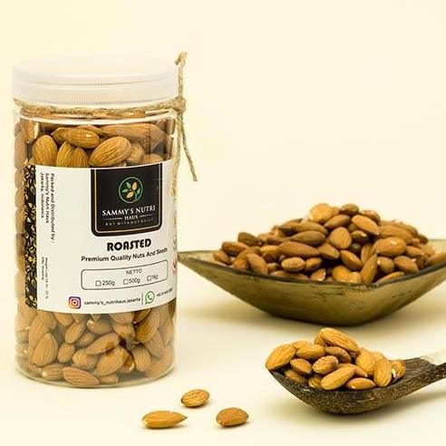

Roasted Uned Almond Usa G Kacang Almond Panggang Tawar Gurih