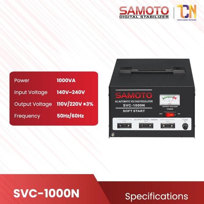 STABILIZER SERVOMOTOR SAMOTO 1000N 1000VA