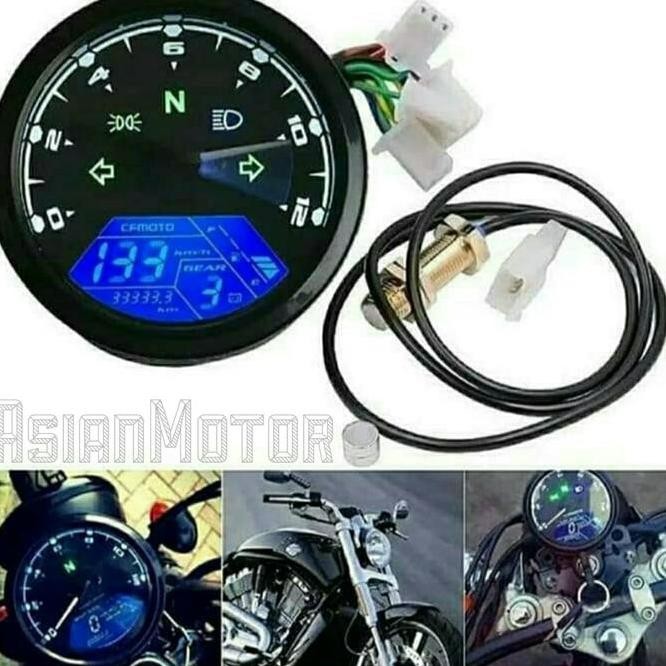 Speedometer Digital Custom Japstyle Caferacer/ Spidometer Custom Babon