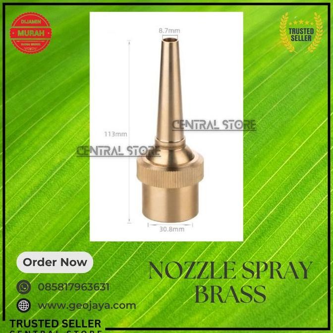 Stok Nozzle Air Mancur Tugu Straight Brass 1 Inch / Nozzle Tugu Kuningan Air Mancur 1" TERMURAH