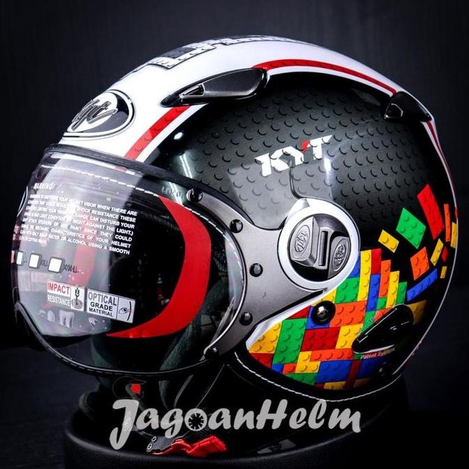 BEBAS ONGKIR - KYT HELM ELSICO MOTIF | RETRO CLASSIC SINGLE VISOR