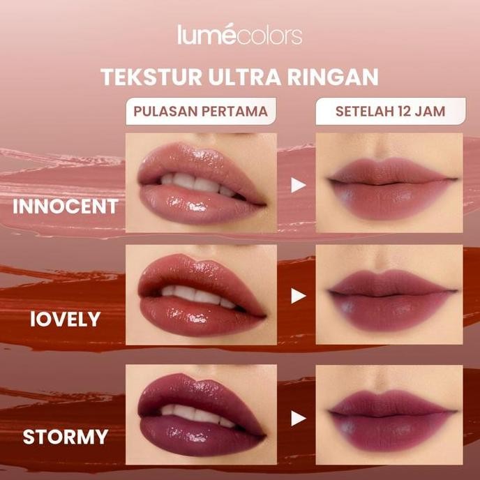 Lumecolors ULTRALIGHT LIPTINT warna STAIN PIGMENTED