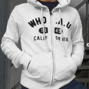Original Jaket Hoodie Who.Au California 1849 Zipper Cream Pria Wanita Premium Quality Se-7