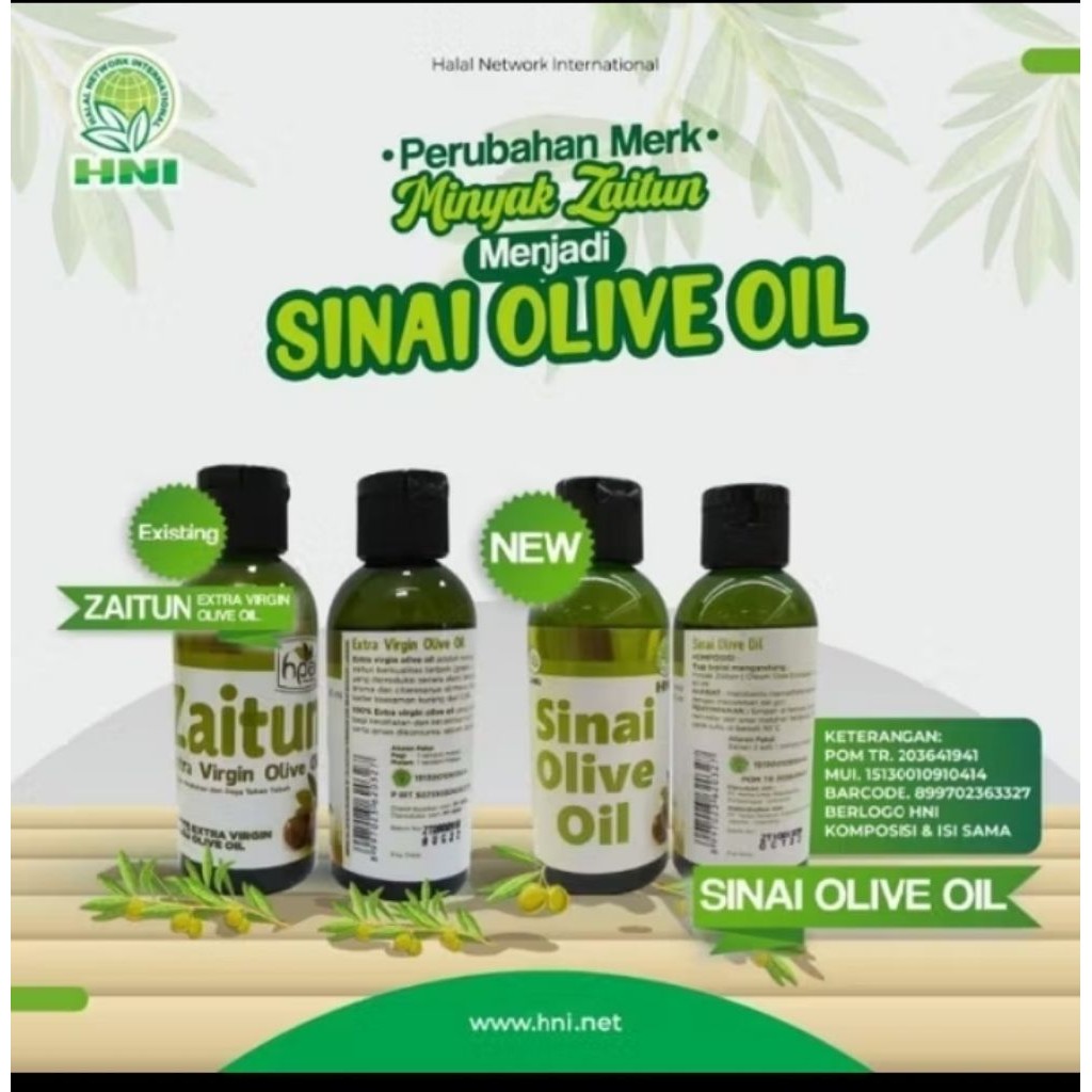 

MINYAK ZAITUN SINAI OLIVE OIL HNI