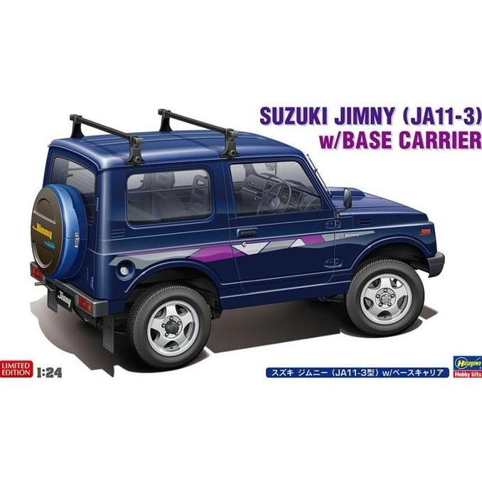 Hasegawa 20744 1/24 Suzuki Jimny (JA11-3) with base carrier model kit