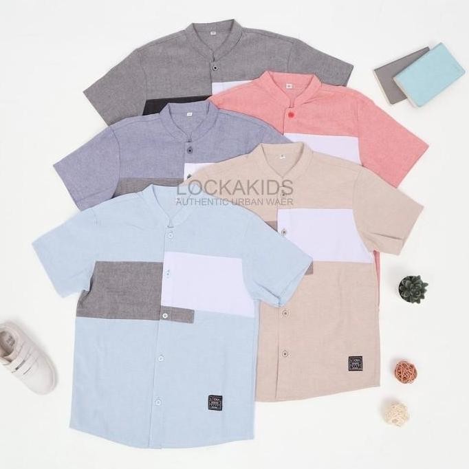 baju Koko kemeja anak Oxford