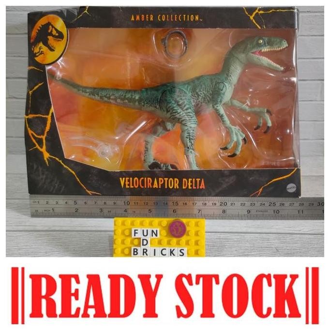 Mattel Jurrasic World Amber Collection Velociraptor Delta