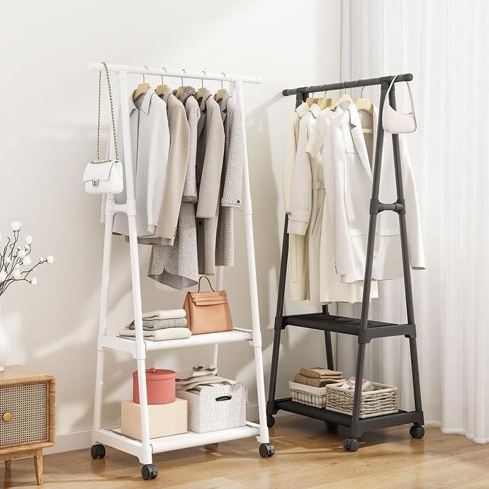 Triangle Stand Hanger / Gantungan Baju Segitiga Rak Pakaian Rak Buku