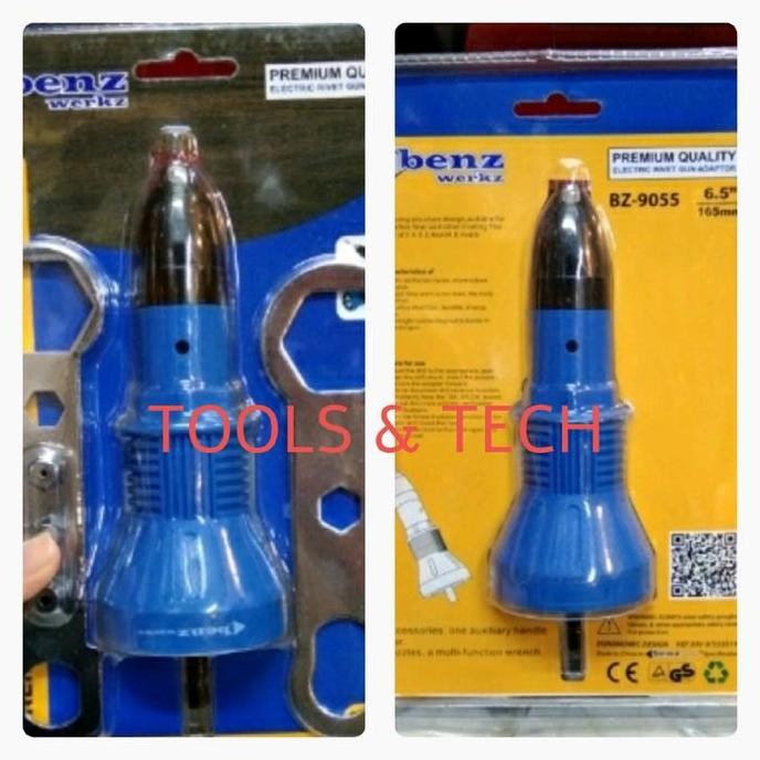 Benz Adaptor Rivet Gun / Tang Rivet Mesin Bor