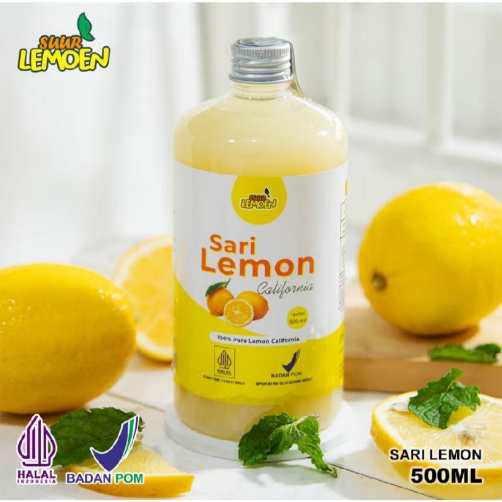 

SBID Sari Lemon Fresh 100% untuk Diet dan Detox Pure Lemon California by Suur Lemoen 500 ml
