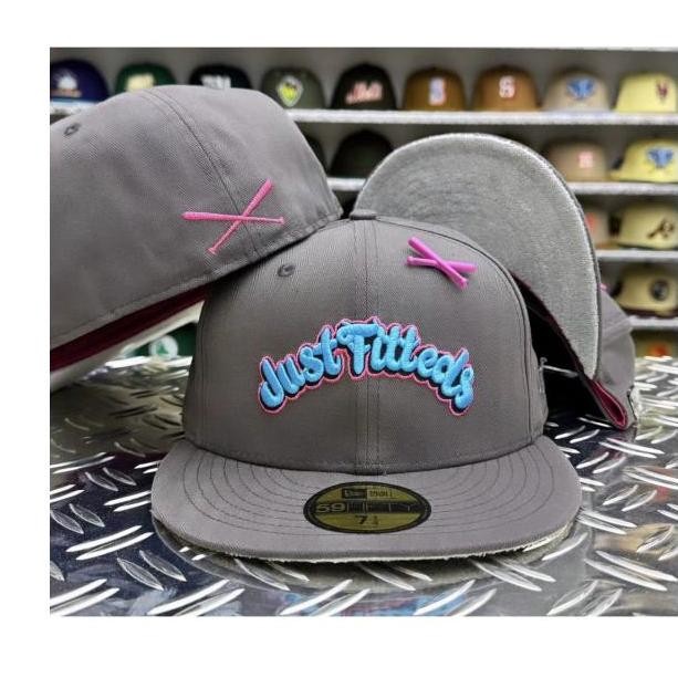 BEBAS ONGKIR - New Era Justfitteds Crossed bats