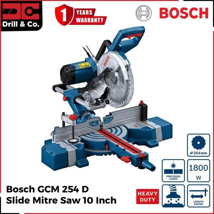 Bosch GCM 254 D Slide Mitre Saw / Miter Saw 10 Inch