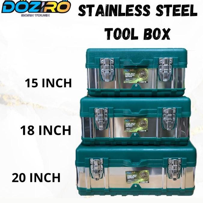 Tool box Besar Box Alat Perkakas Tool Box Bahan Stainless Steel Kotak Perkakas
