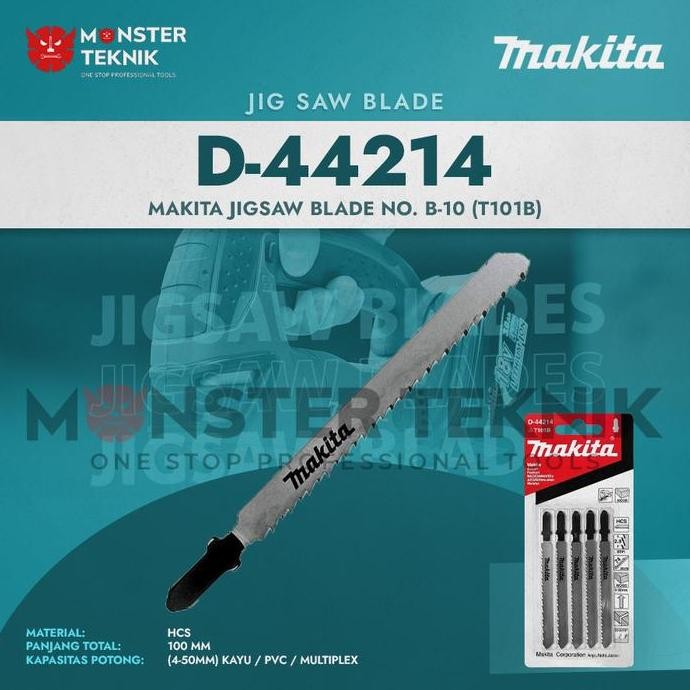 Mata Gergaji D-44214 Makita Jigsaw Blade No. B-10 Kayu T101B (D-72718)