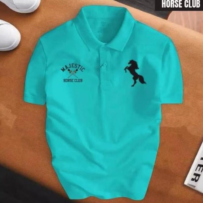 Polo Shirt Horse Club Import Kaos Kerah Distro Harian Premium Brand Quality Terbaru Pria Wanita Kaos