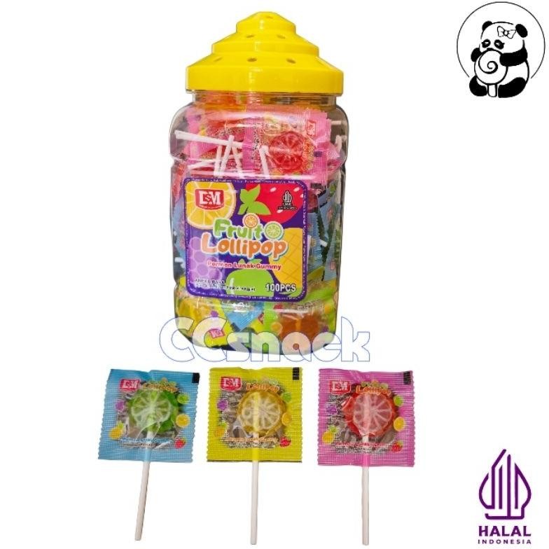 

DSM FRUIT LOLIPOP TOPLES ISI 100 PCS