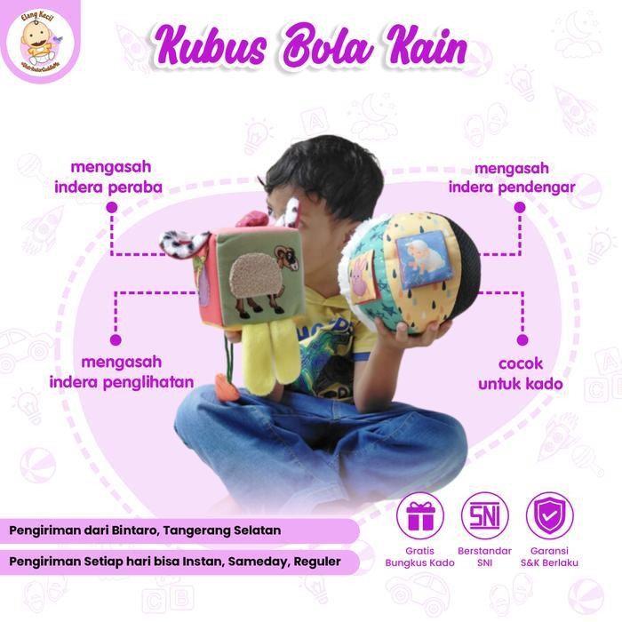 Buku Kain Soft Book Mainan Edukasi Sensory Bayi