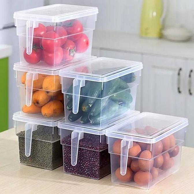 Kotak Makanan Kulkas Transparan Besar Box Makanan Kulkas Plastik Allshop