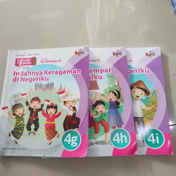 tematik terpadu bkelas 4 sd seri g ,h, i.k13n Erlangga Redy 