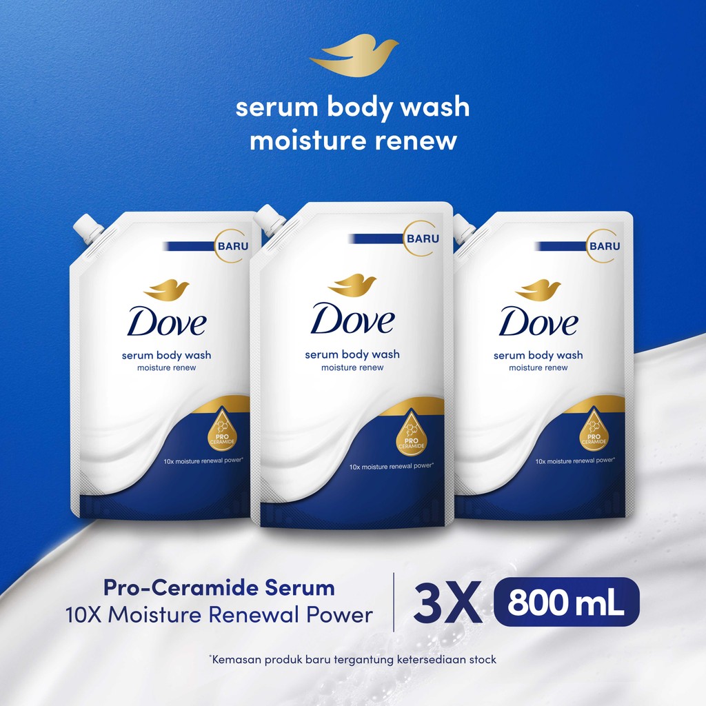 Dove Serum Body Wash Pro-Ceramide - Moisture Renew 800ml Triplepack (x3)
