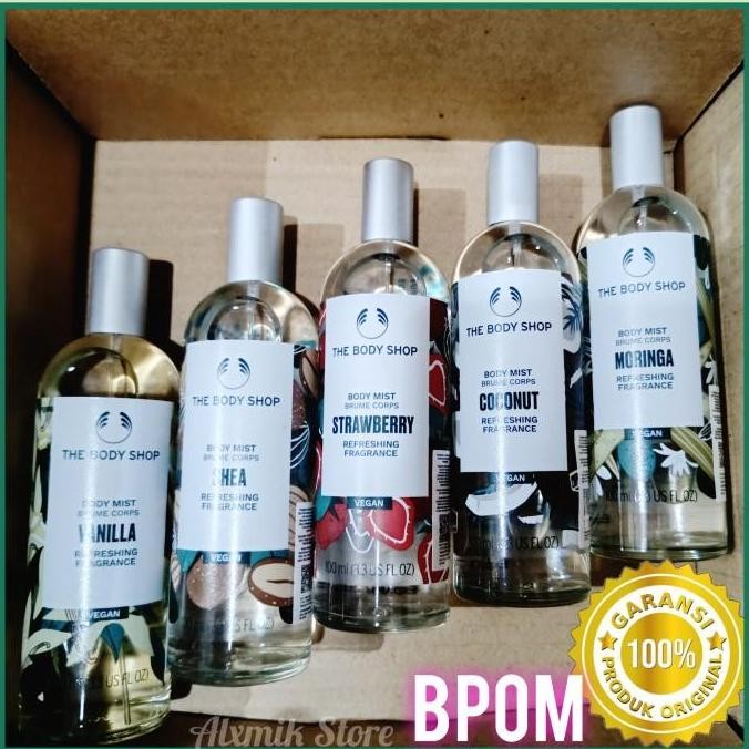 HARGA DISC - the body shop body mist original coconut vanilla parfum body shop bpom
