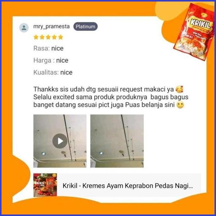 

KRIKIL KREMESAN PEDAS GILA 100 GR