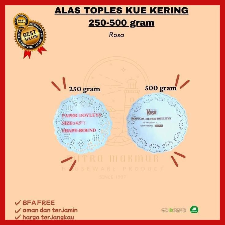 [Cod] Alas Toples Kue Kering 1/2 - 1/4 Kg @ 12 Pc / Kertas Toples Kue Kering Bestseller