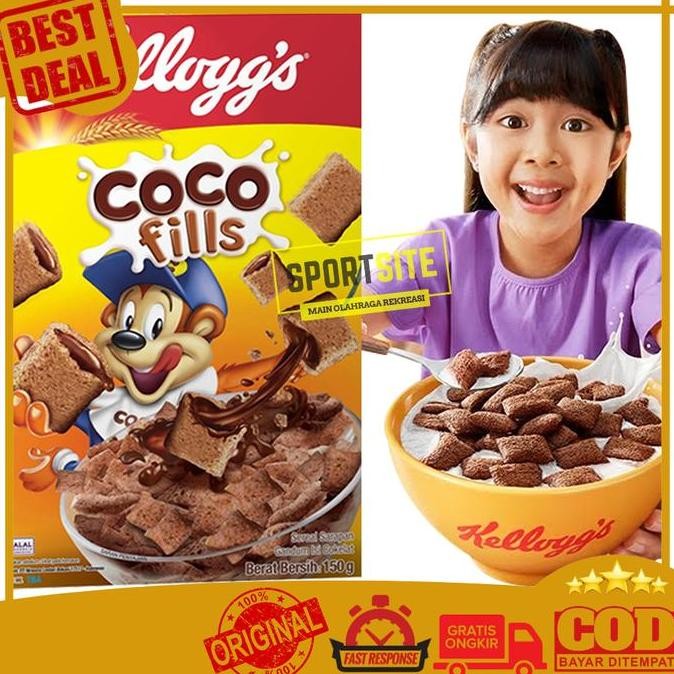

Kelloggs Coco Fills 150 300 g Cokelat Makanan Ringan Sarapan Cemilan Anak Chocolate Cereal Kellogg's Camilan Choco Snack Coklat Sereal Gandum isi 150gr 300gr