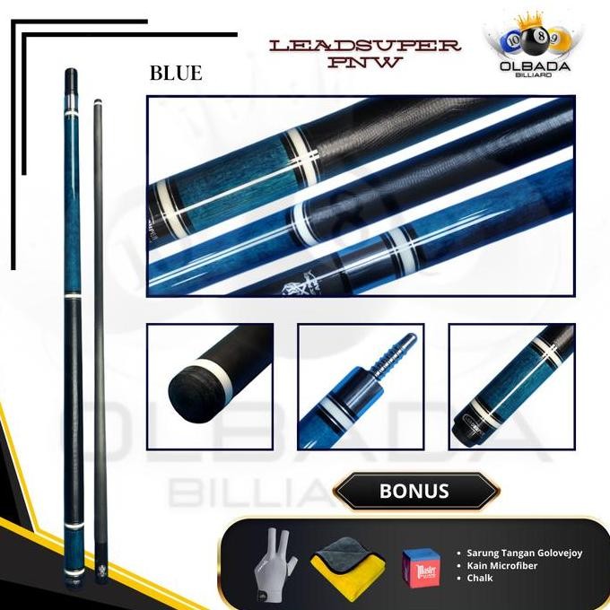 LEADSUPER PNW Stik Billiard Carbon / Stik Bola Billiard / Stick Billiard Ball