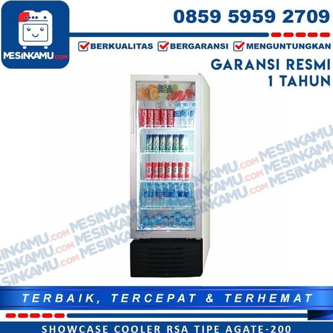 PROMO LEMARI PENDINGIN MINUMAN / SHOWCASE COOLER RSA TIPE AGATE-200