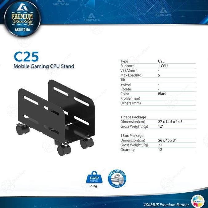 

OXIMUS C25 Rak CPU Roda Serbaguna dengan Adjustable Width Tempat & Tatakan CPU Ideal untuk Menghemat Ruang, Menjaga Kerapian, dan Memberikan Kemudahan Akses ke Perangkat Anda ES