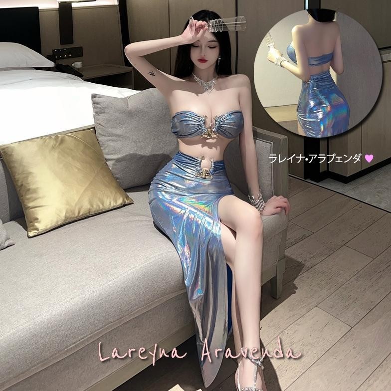 Set Lingerie Hot Kostum Gaun Pesta Mermaid Kilap LG677 koala69